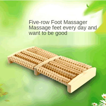 Wooden Foot Roller Massager–Stress & Pain Relief Tool